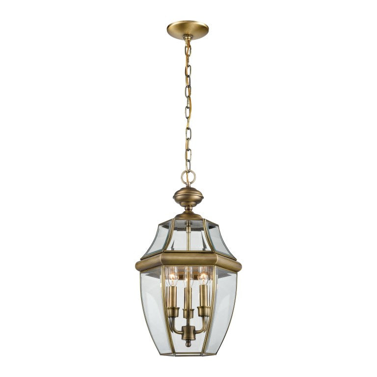 Elk Home, Ashford 12'' Wide 3 - Light Outdoor Pendant