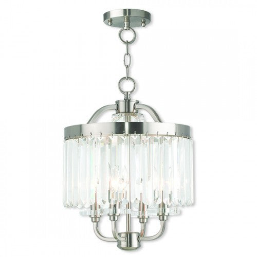 Livex Lighting, Ashton 4 Light Chandelier/Flush Mount