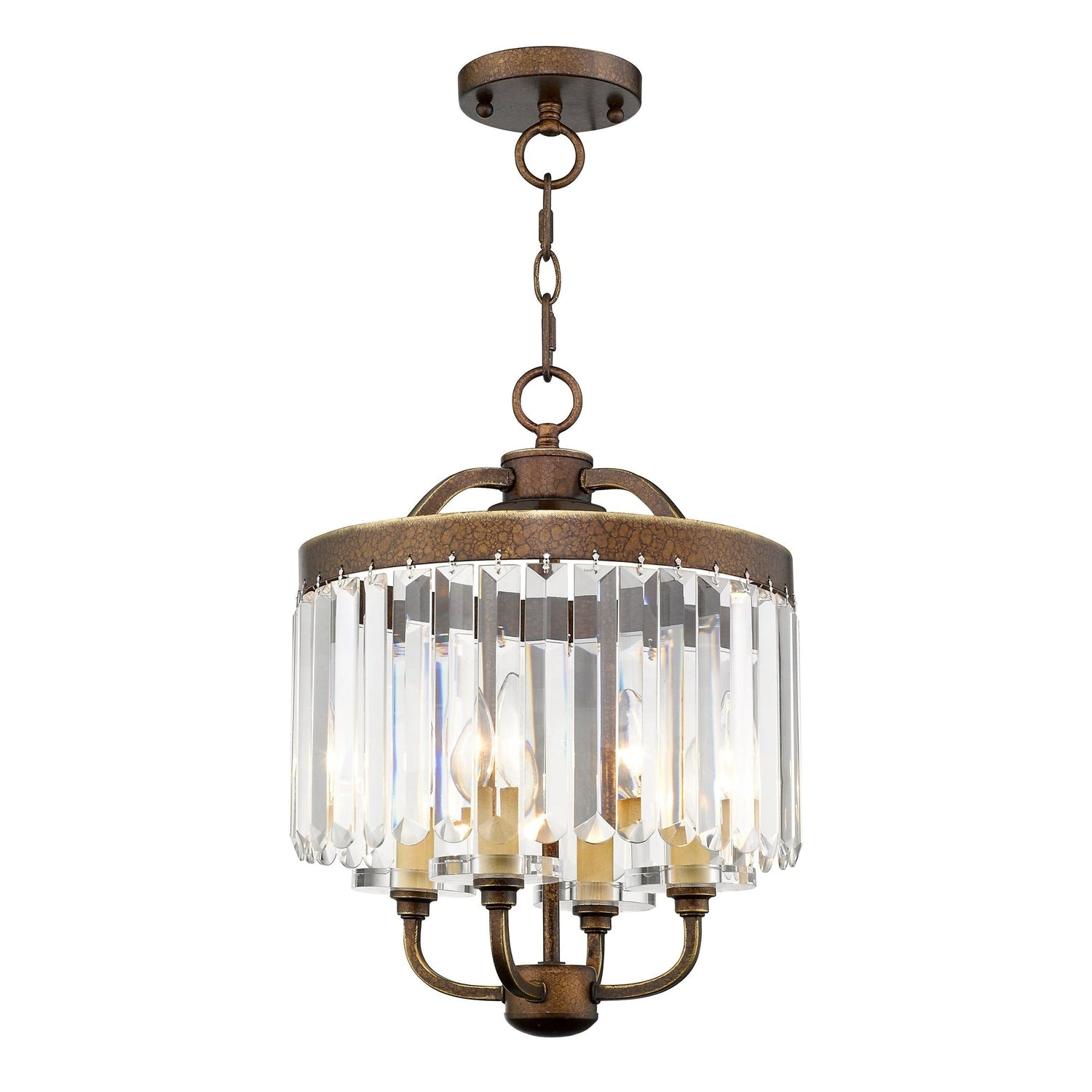 Livex Lighting, Ashton 4 Light Chandelier/Flush Mount