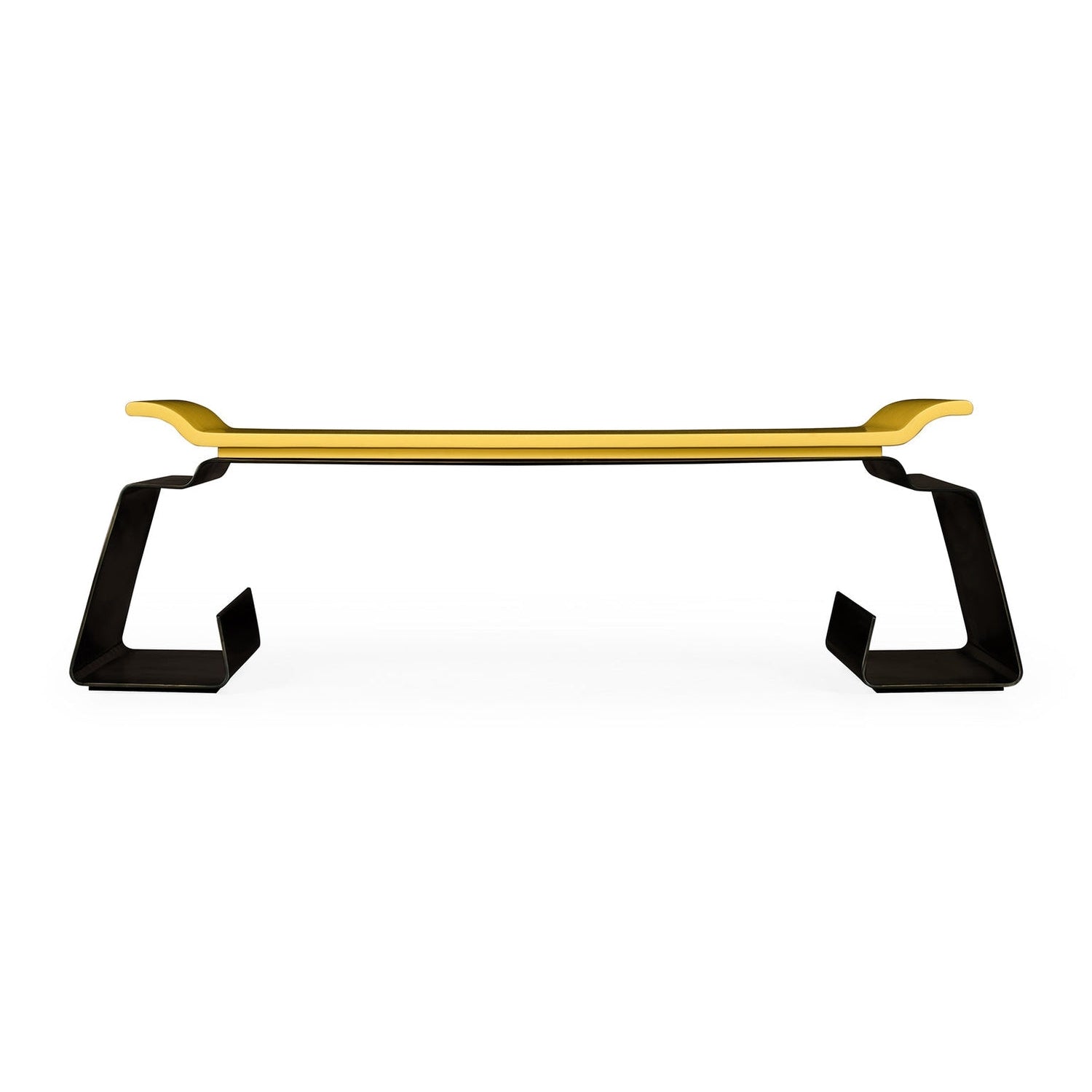 Jonathan Charles, Asian Peking Yellow & Bronzed Iron Coffee Table