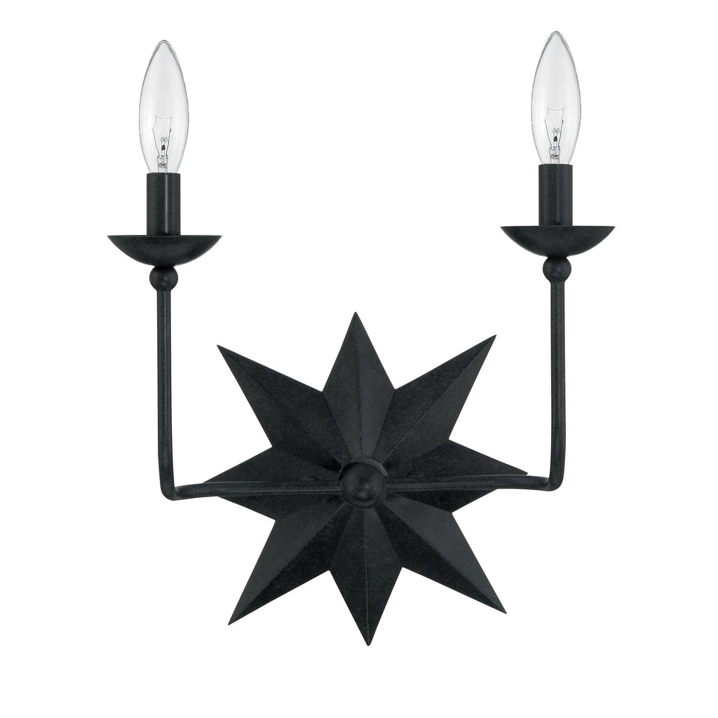 Crystorama Lighting Company, Astro 2 Light Wall Mount