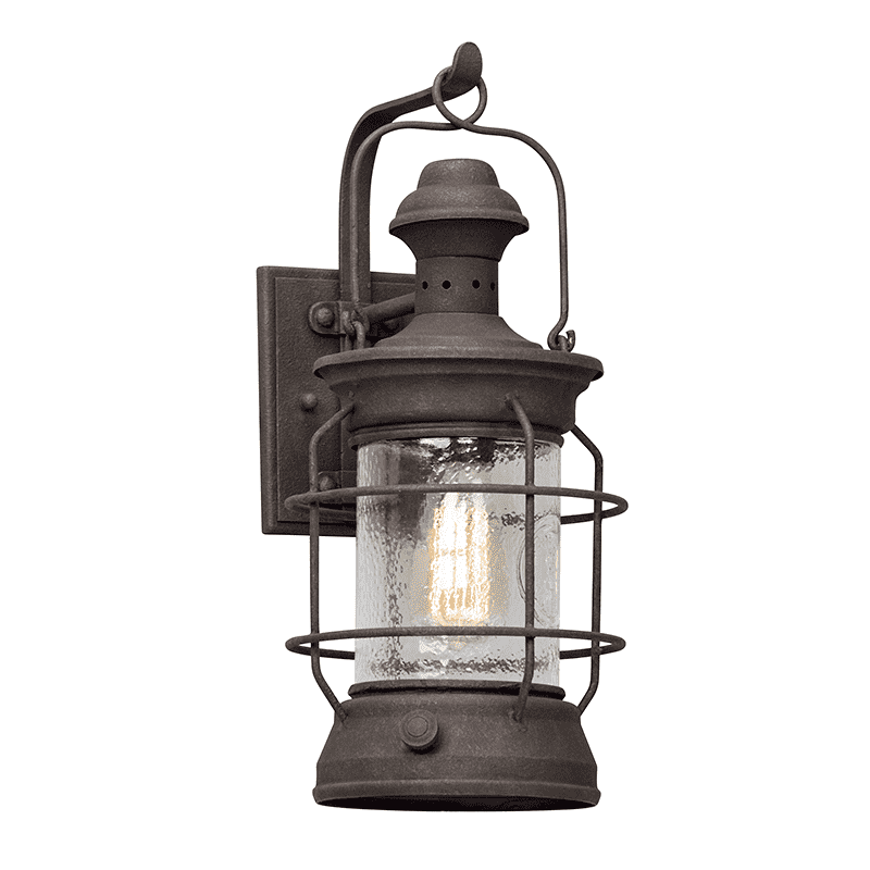 Troy Lighting, Atkins 1Lt Wall Lantern Centennial Rust