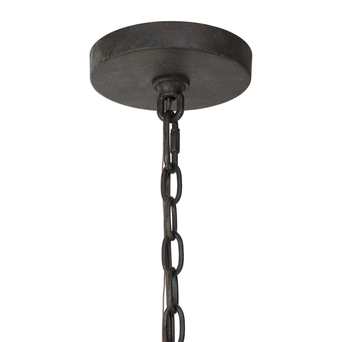 Uttermost, Atwood 8 Light Wagon Wheel Pendant