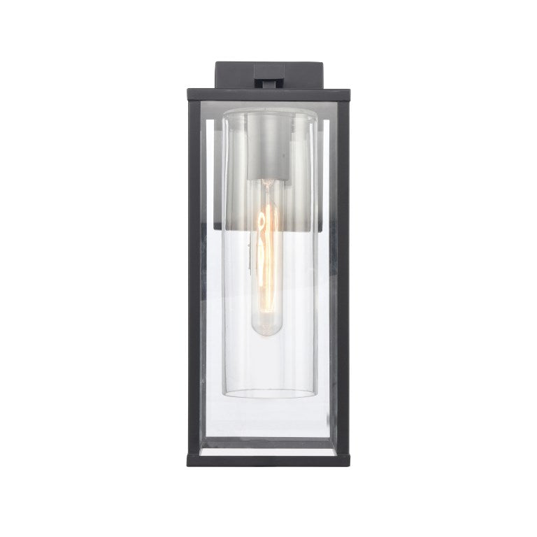 Elk Home, Augusta High 1-Light Outdoor Sconce - Matte Black