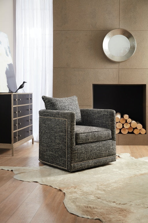 Hooker Furniture Custom, Aura Swivel Chair