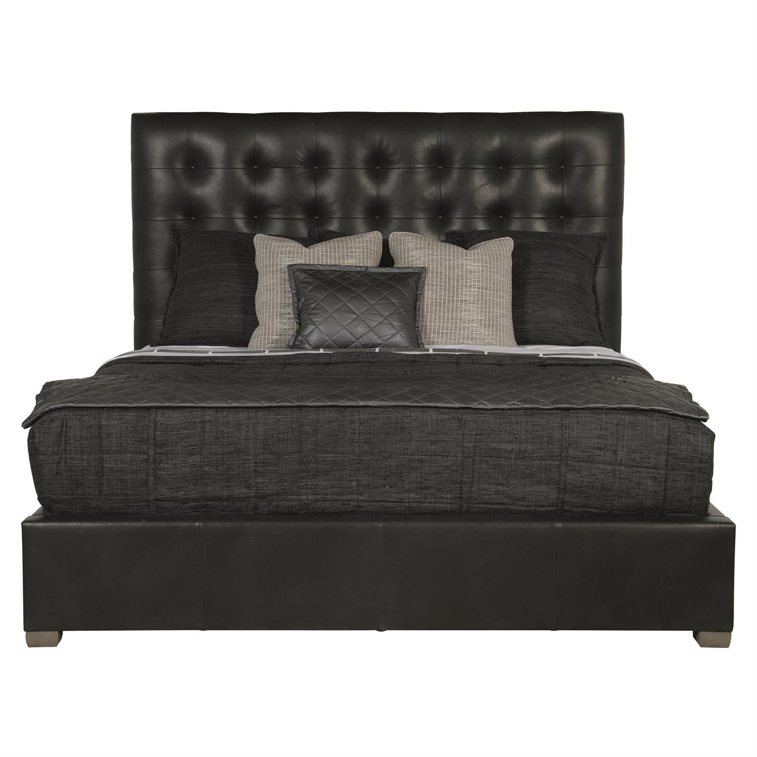 Bernhardt, Avery Leather Panel Bed Queen