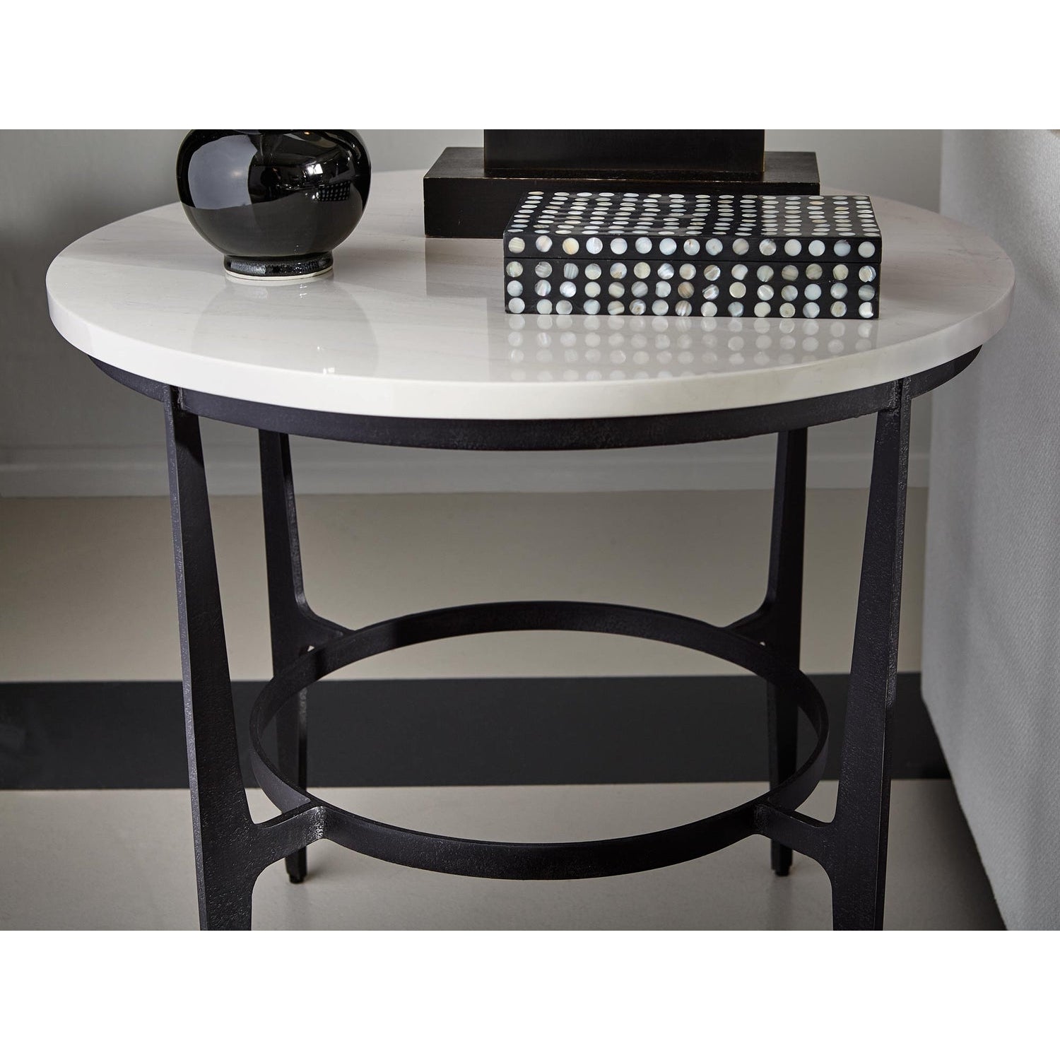 Bernhardt, Avondale Round Metal End Table