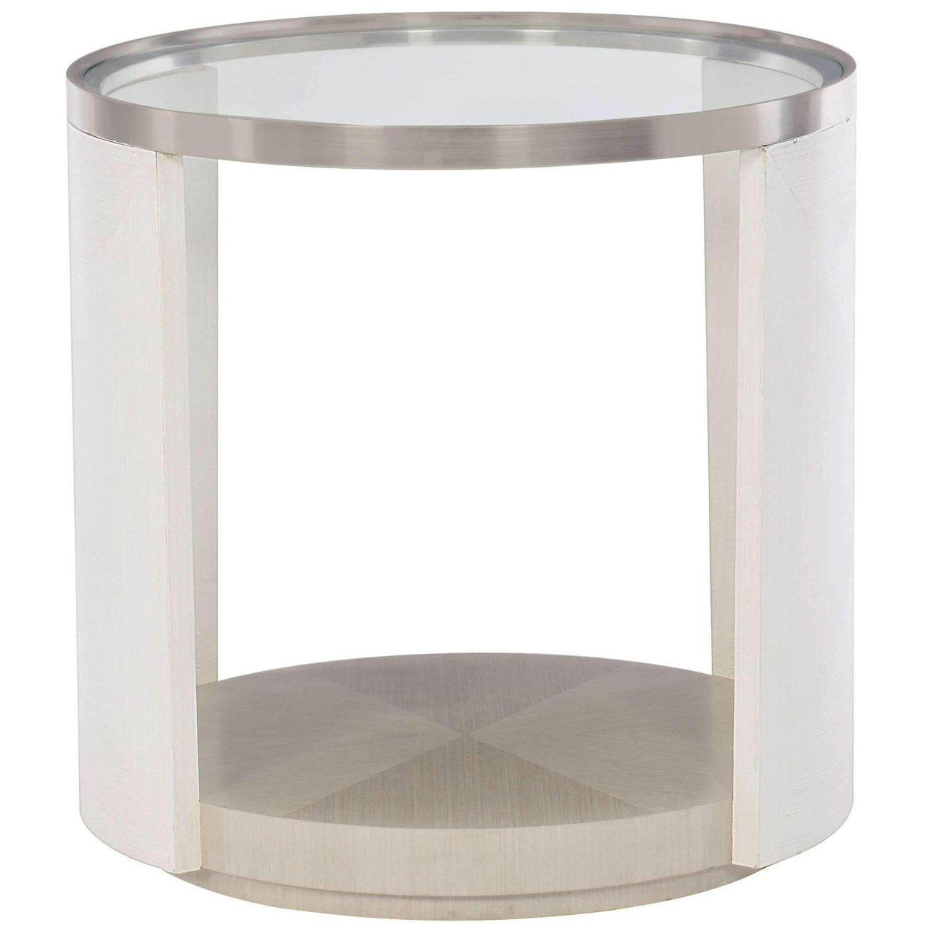 Bernhardt, Axiom Round Chairside Table - Glass Top