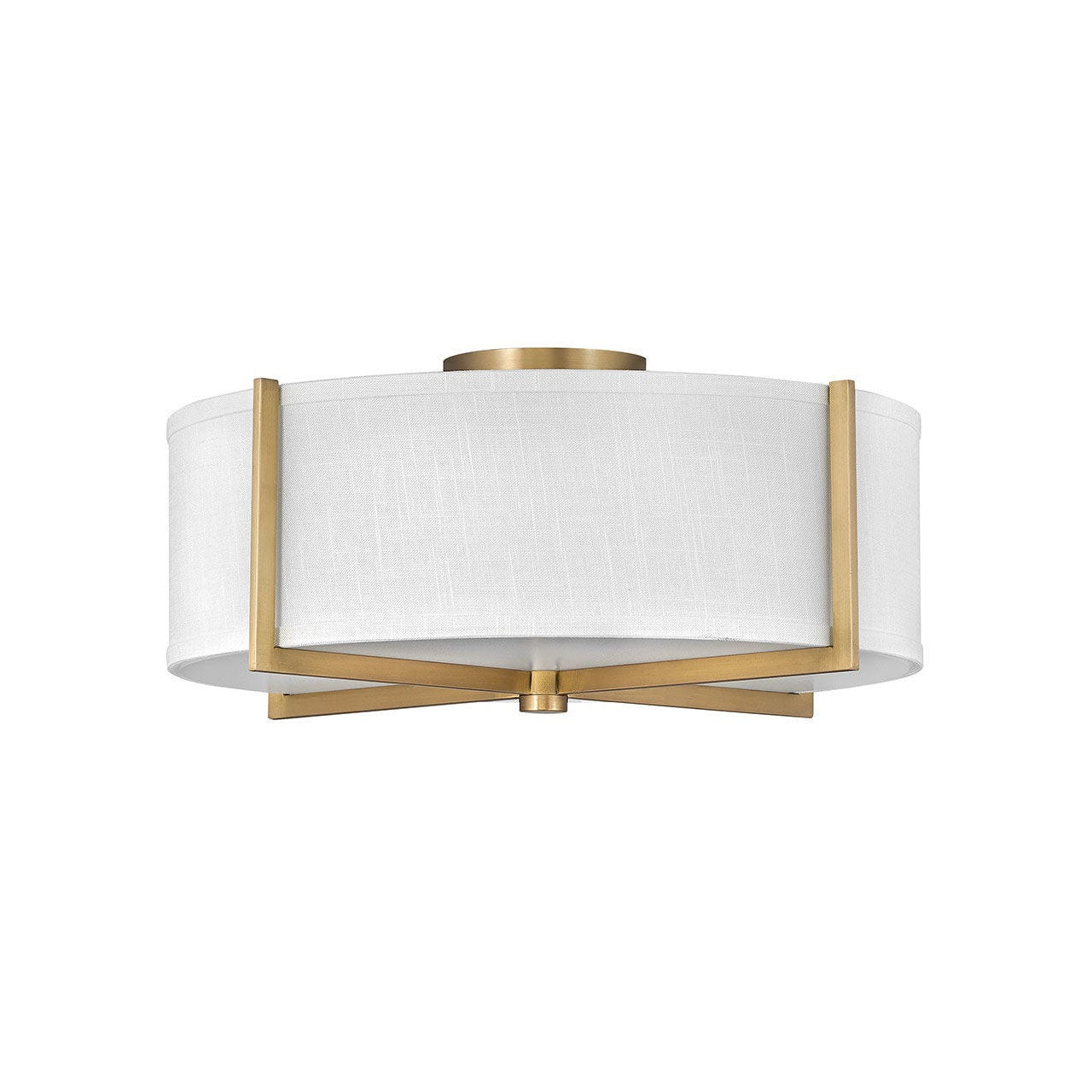 Hinkley Lighting, Axis Off White Medium Semi - Flush Mount