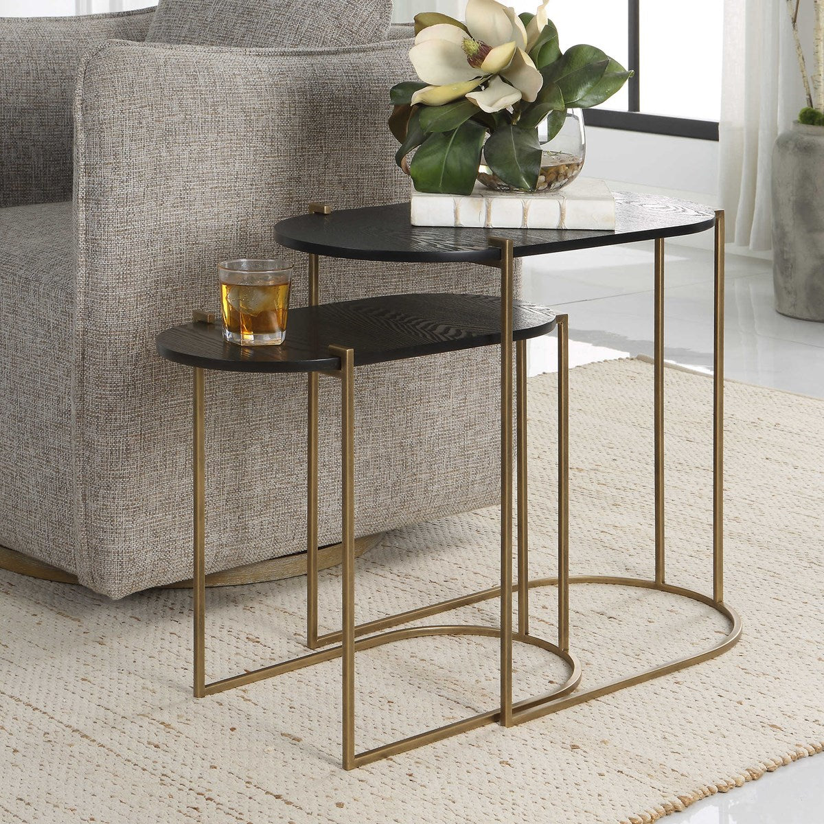 Uttermost, Aztec Nesting Tables - S/2