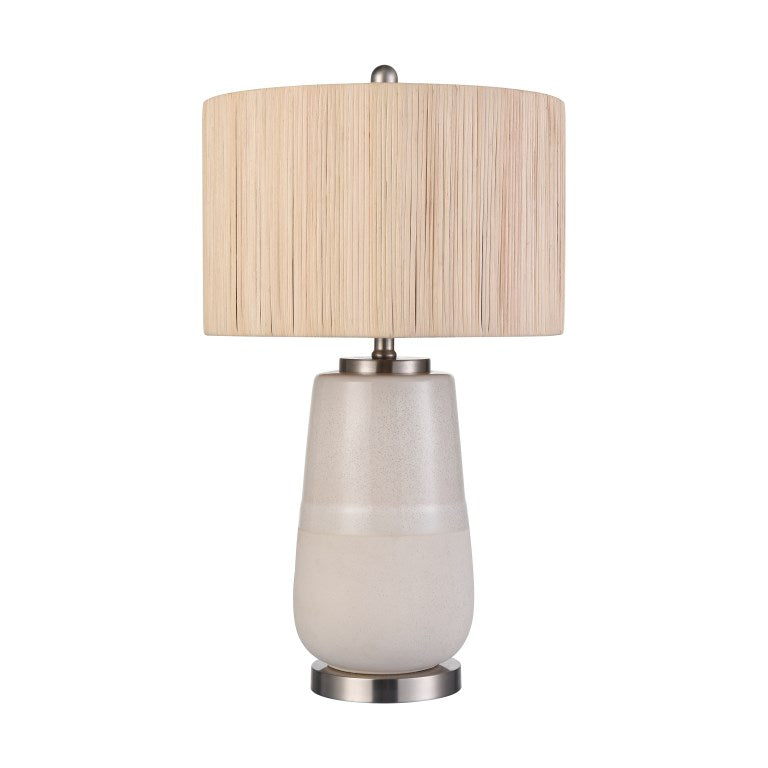 Elk Home, Babcock 27'' High 1 - Light Table Lamp - White Glaze