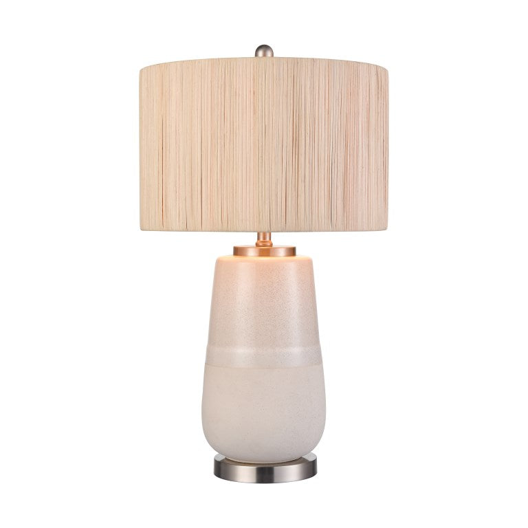 Elk Home, Babcock 27'' High 1 - Light Table Lamp - White Glaze