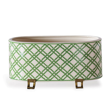 Port 68, Bamboo Trellis Oval Planter