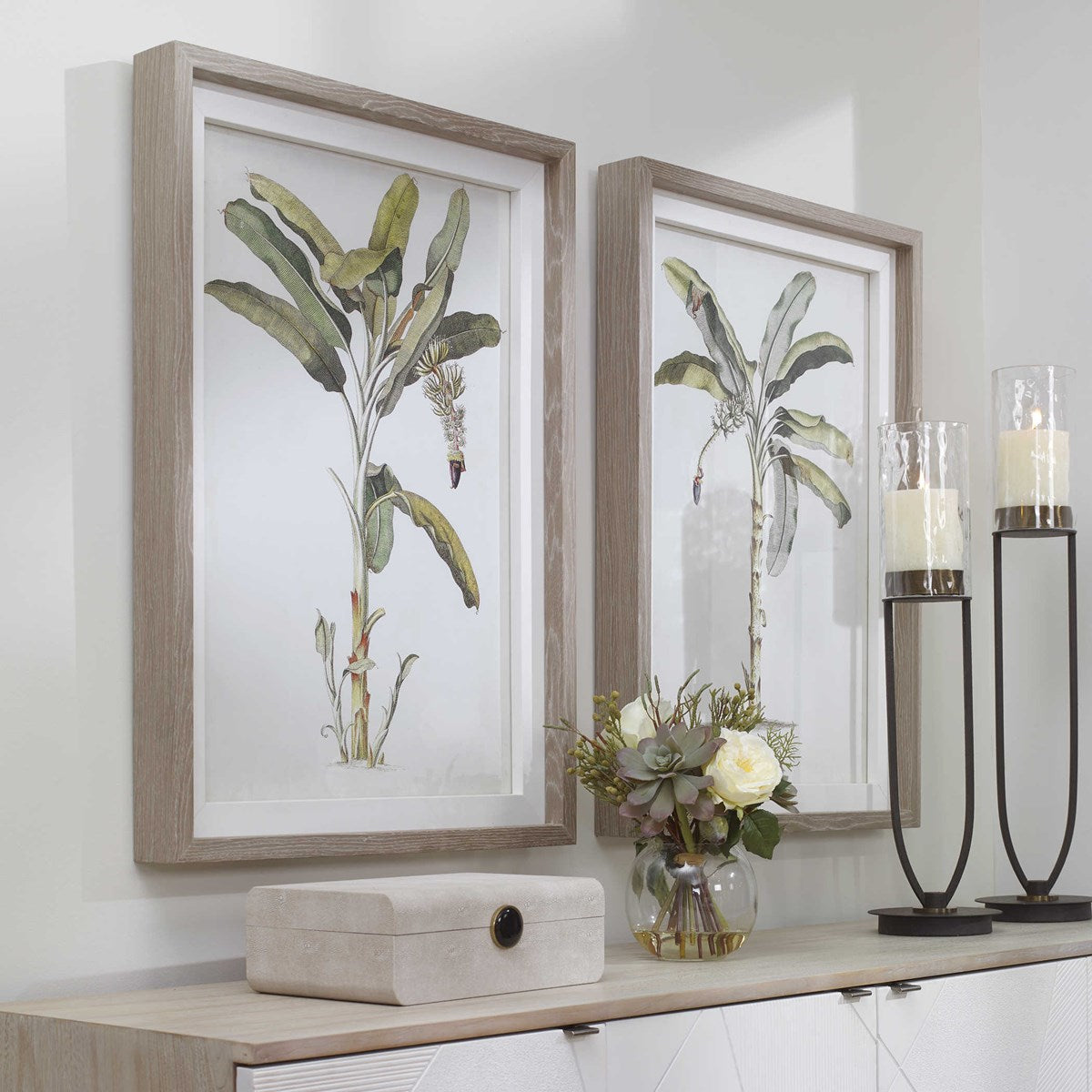 Uttermost, Banana Palm Framed Prints - S/2