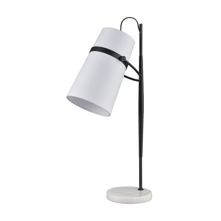 Elk Home, Banded Shade 28'' High 1 - Light Desk Lamp - Matte Black