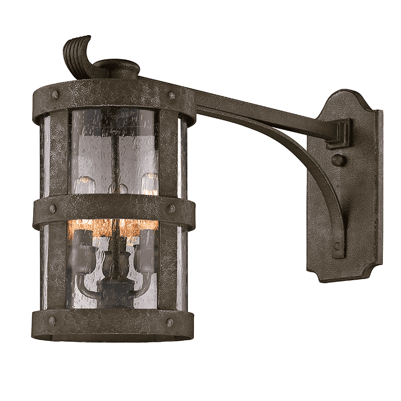 Troy Lighting, Barbosa 3Lt Wall Lantern Extended Arm Medium Barbosa Bronze