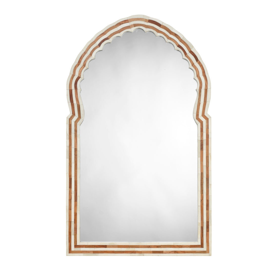 Jamie Young, Bardot Large Bone & Wood Mirror