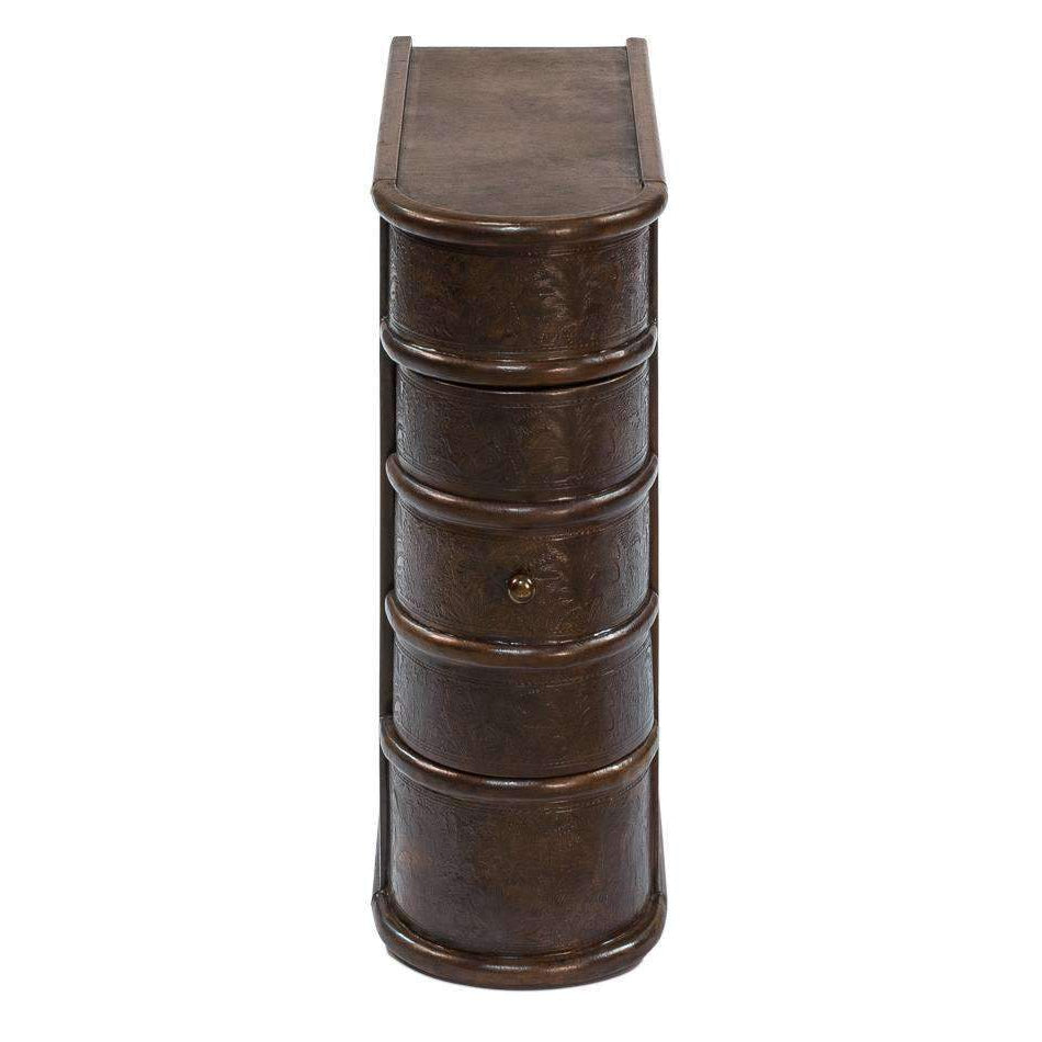 SARREID, Barnes Leather Book Side Table