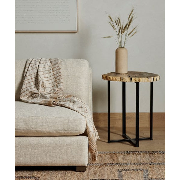 Four Hands, Barren End Table-Light Petrified Wood