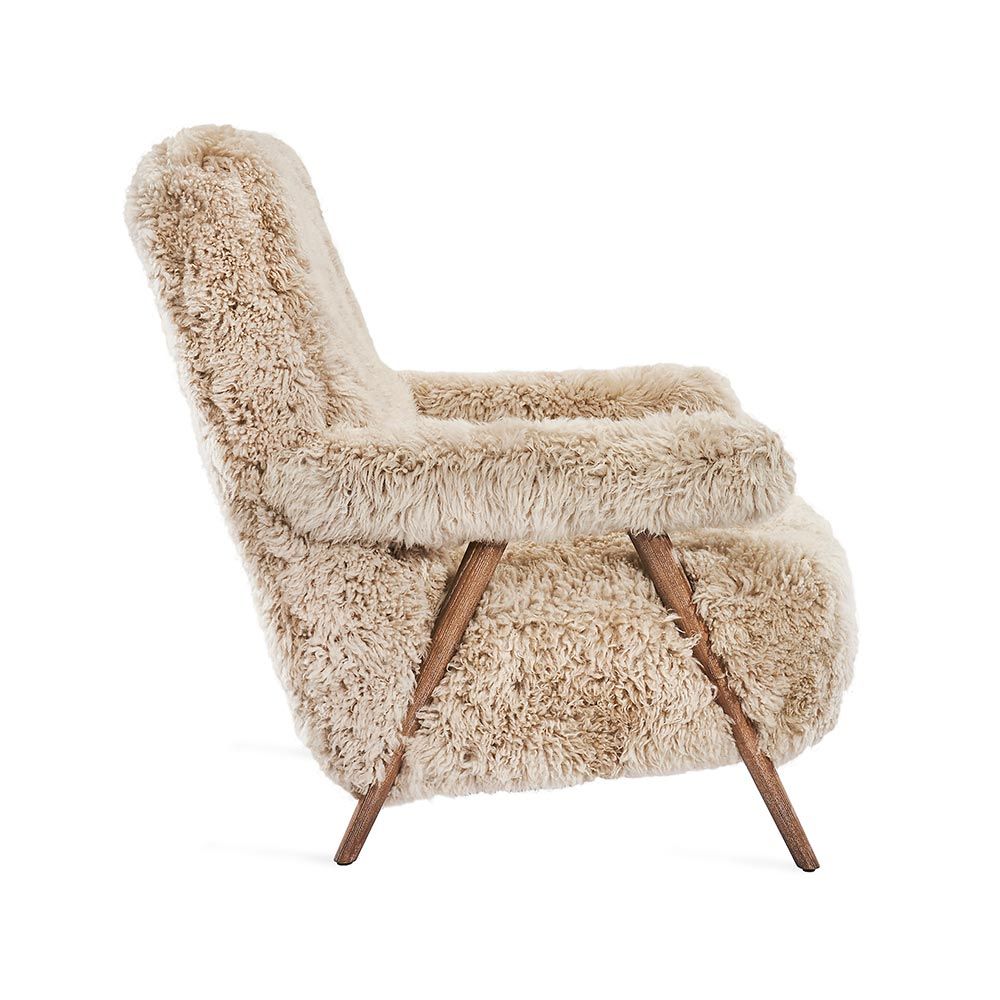 Interlude, Barrett Lounge Chair - Morel Taupe