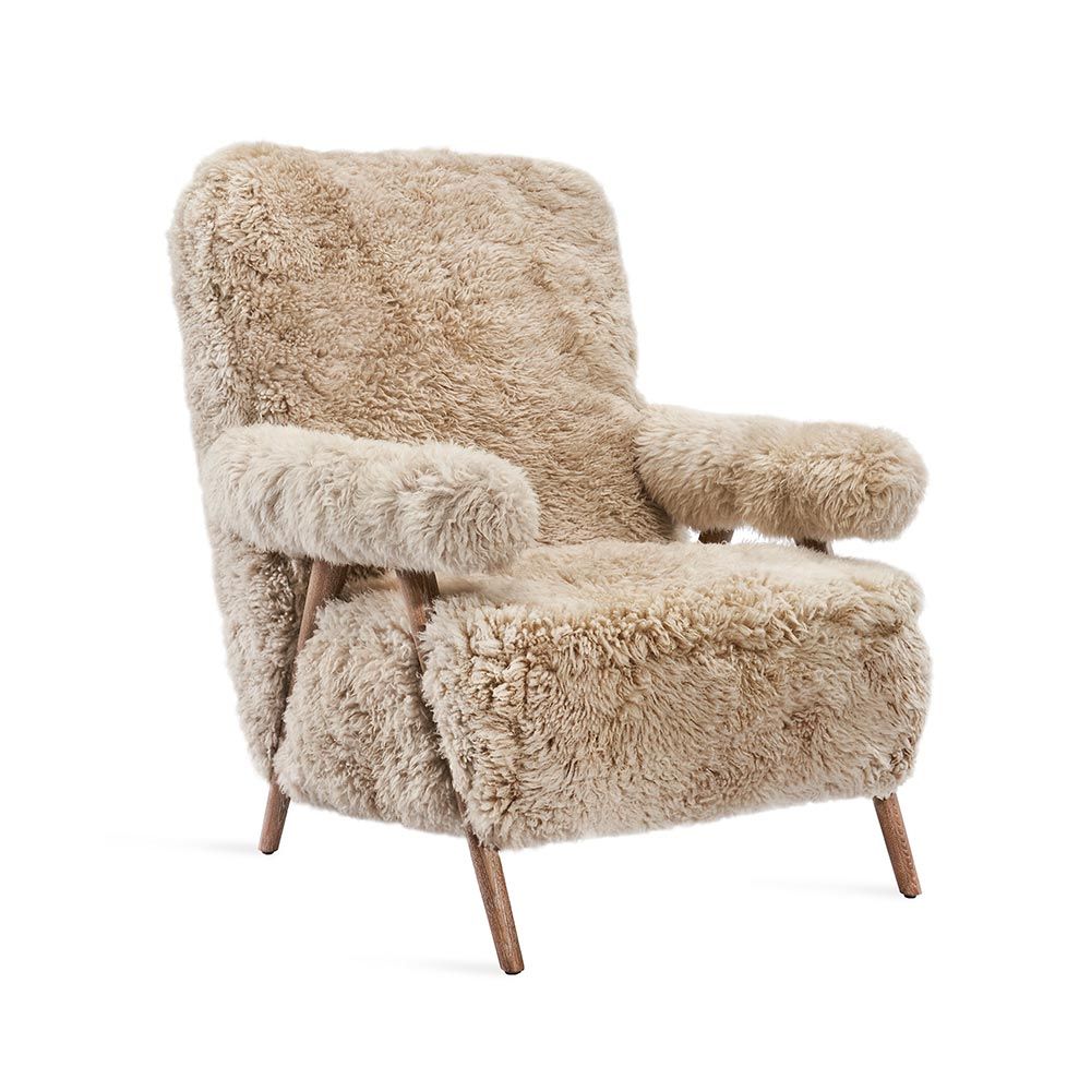 Interlude, Barrett Lounge Chair - Morel Taupe