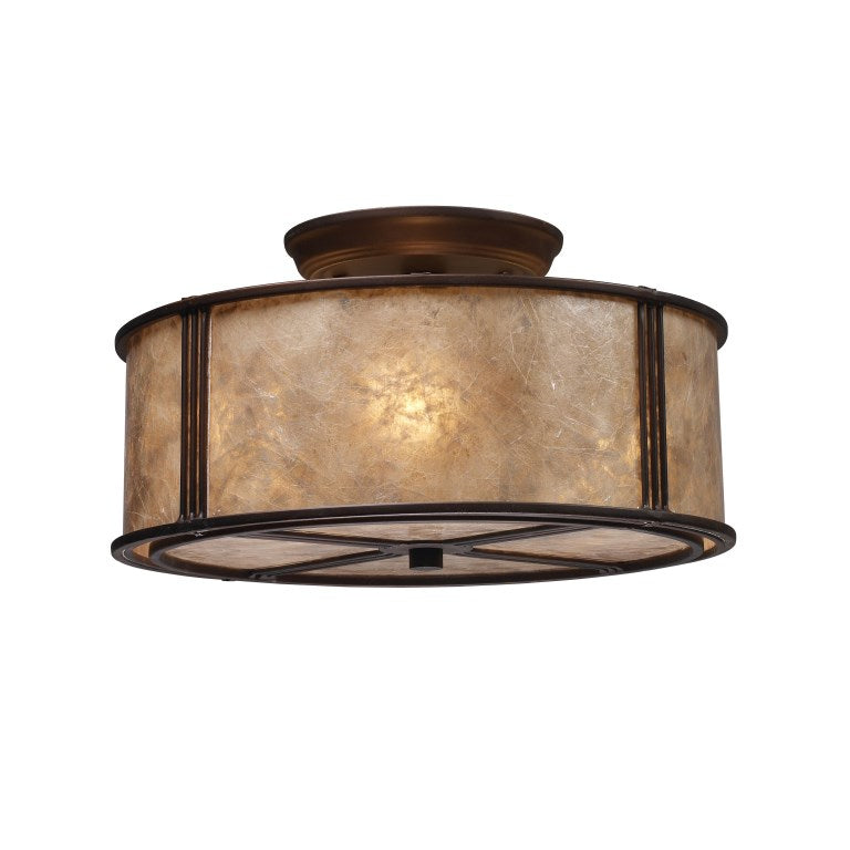 Elk Home, Barringer 13'' Wide 3 - Light Semi Flush Mount