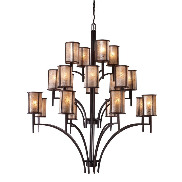 Elk Home, Barringer 50'' Wide 20 - Light Chandelier - Aged Bronze