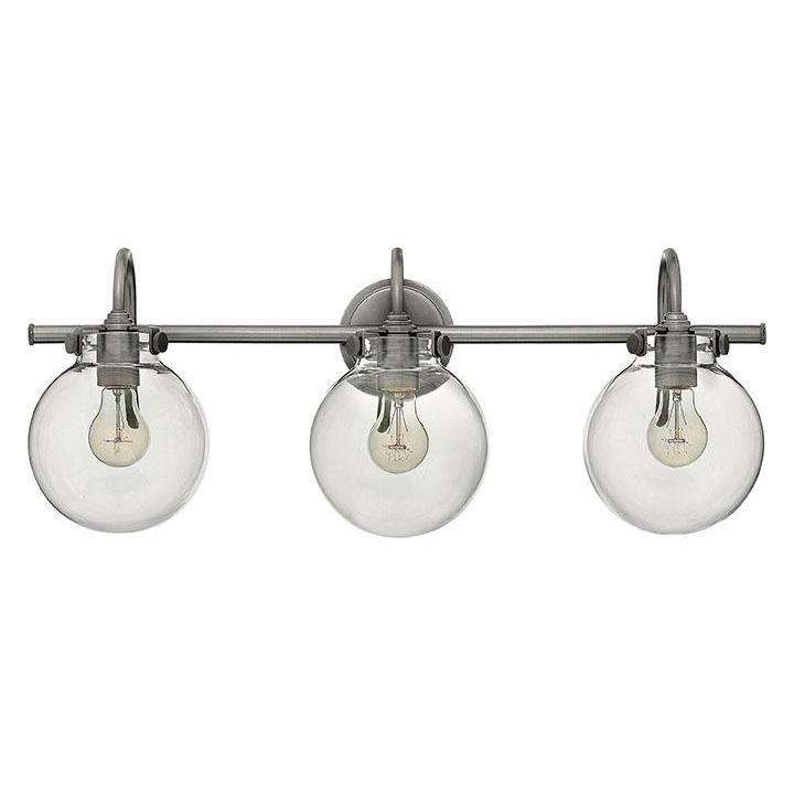 Hinkley Lighting, Bath Congress Bath Three Light Antique Nickel