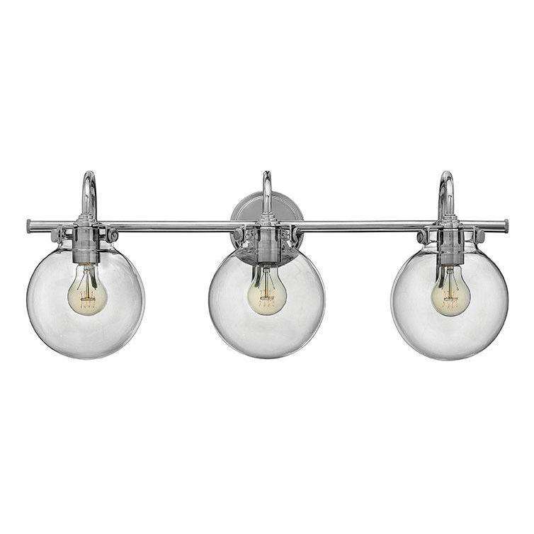 Hinkley Lighting, Bath Congress Bath Three Light Chrome