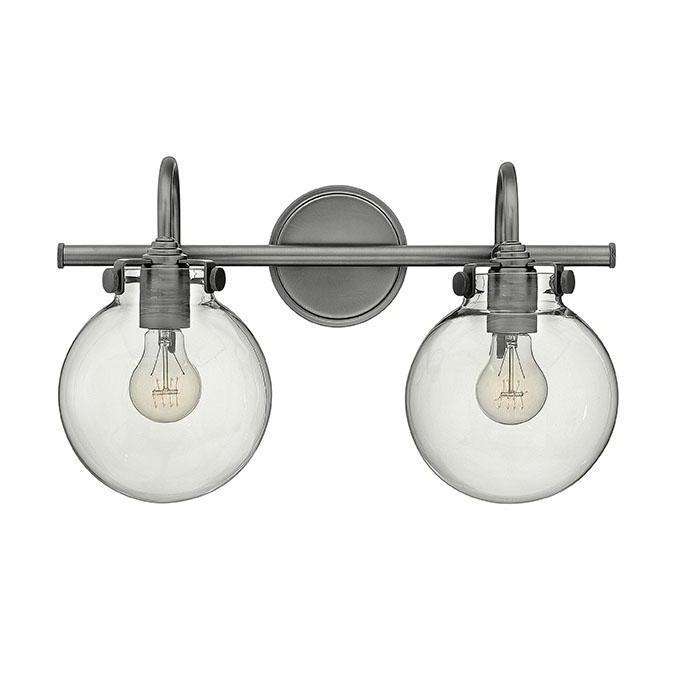 Hinkley Lighting, Bath Congress Bath Two Light Antique Nickel