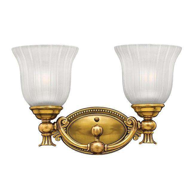 Hinkley Lighting, Bath Francoise Bath Two Light Burnished Brass