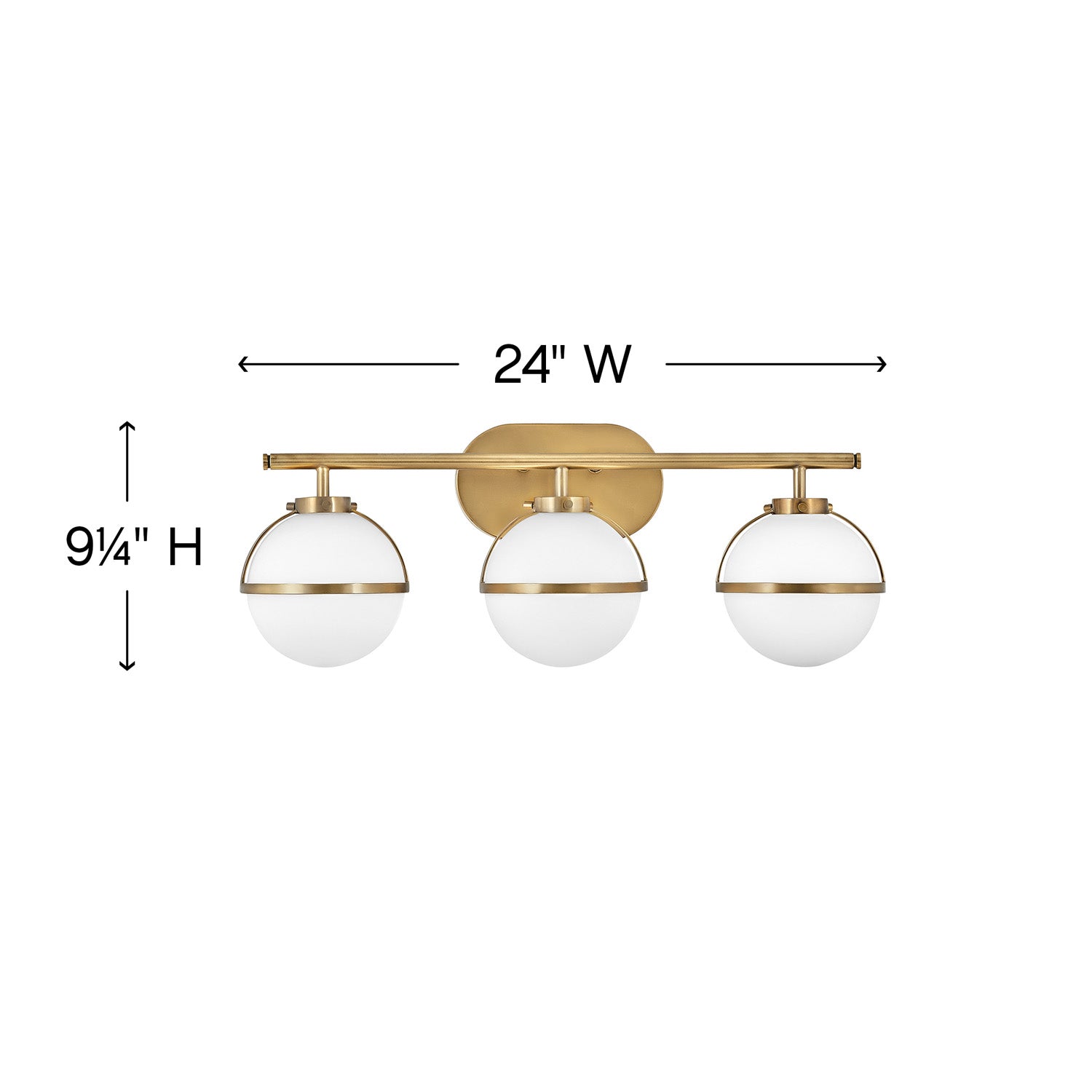 Hinkley Lighting, Bath Hollis Three Light Vanity