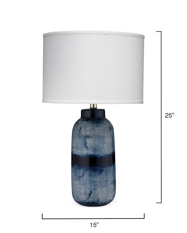 Jamie Young, Batik Table Lamp Blue and White - Large