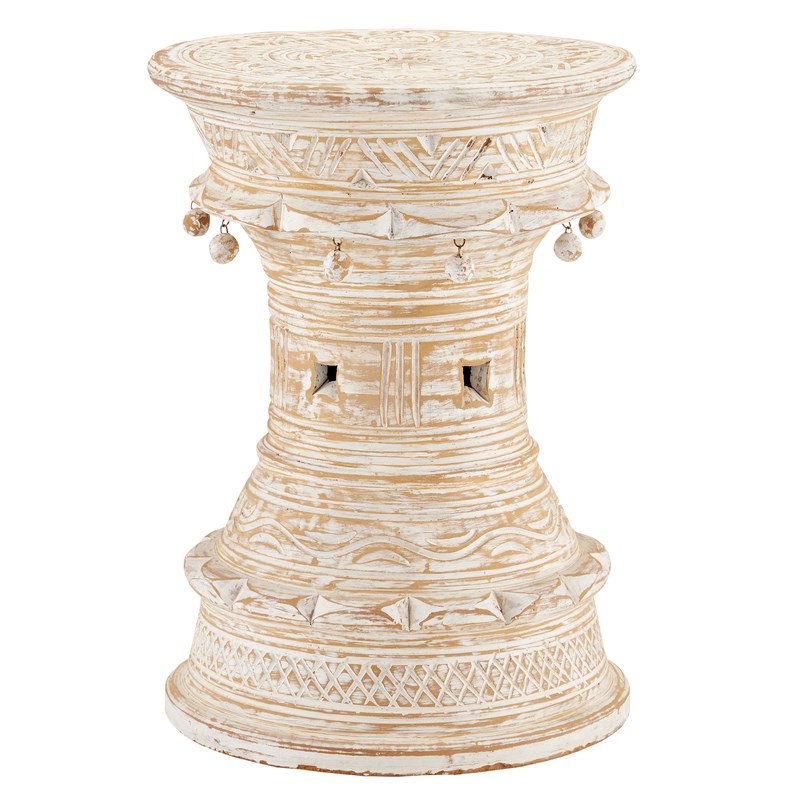 Currey, Bavi Whitewash Accent Table