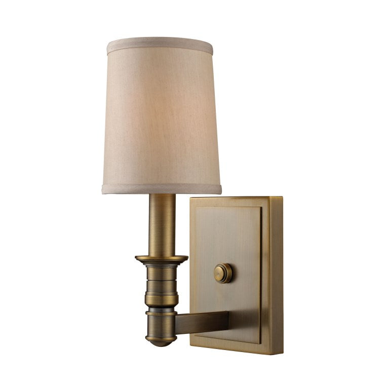 Elk Home, Baxter 11'' High 1-Light Sconce - Brushed Antique Brass