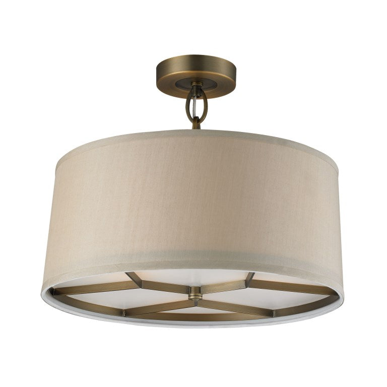 Elk Home, Baxter 16'' Wide 3 - Light Semi Flush Mount