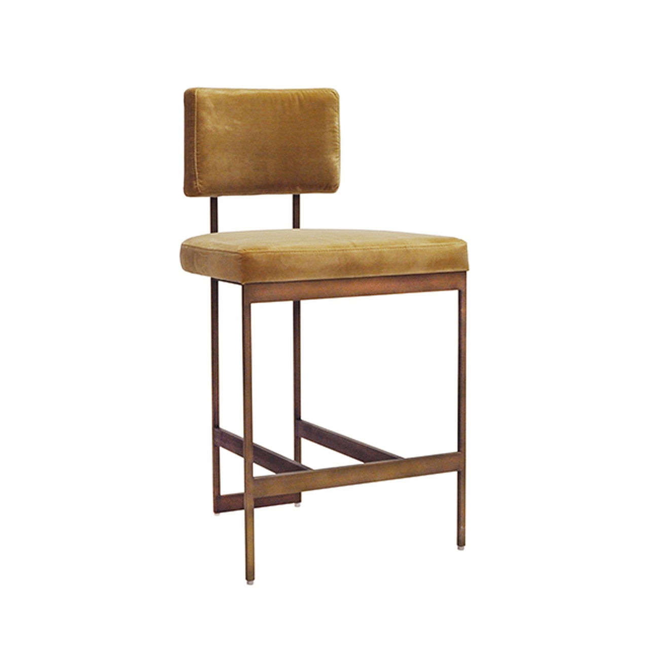 Worlds Away, Baylor Modern Counter Stool with Cushion