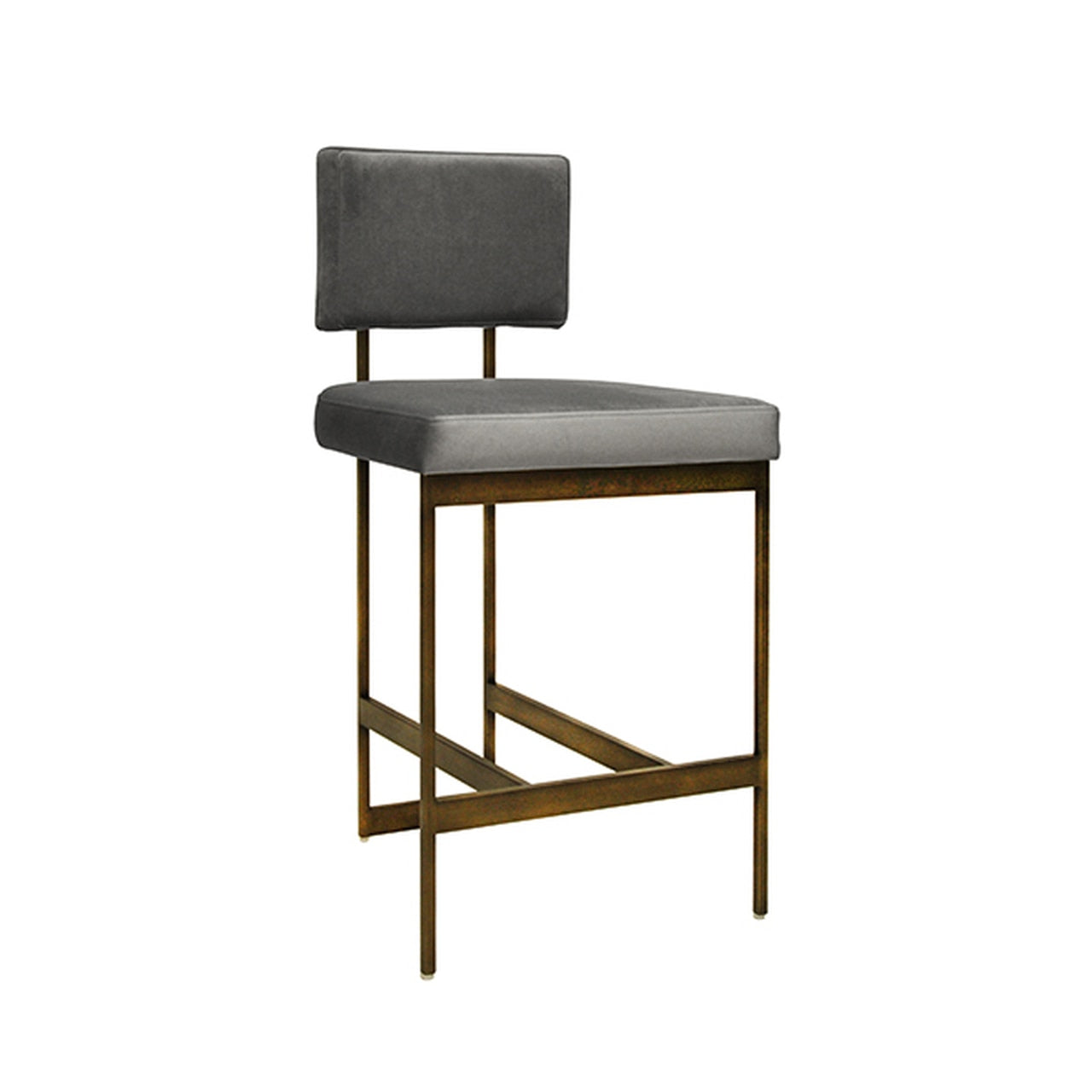 Worlds Away, Baylor Modern Counter Stool with Cushion