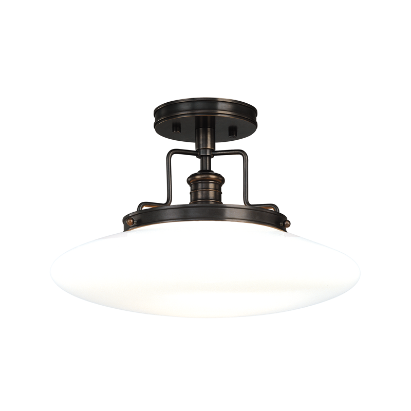 Hudson Valley, Beacon 1 Light Semi Flush Large