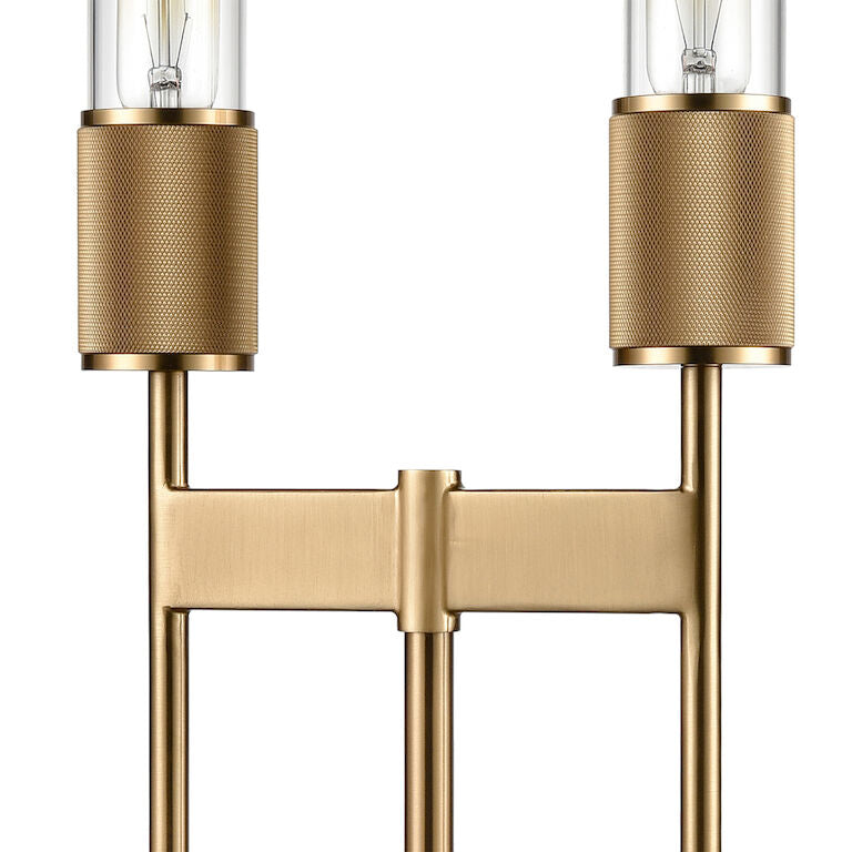 Elk Home, Beaconsfield 32'' High 2 - Light Desk Lamp - Aged Brass