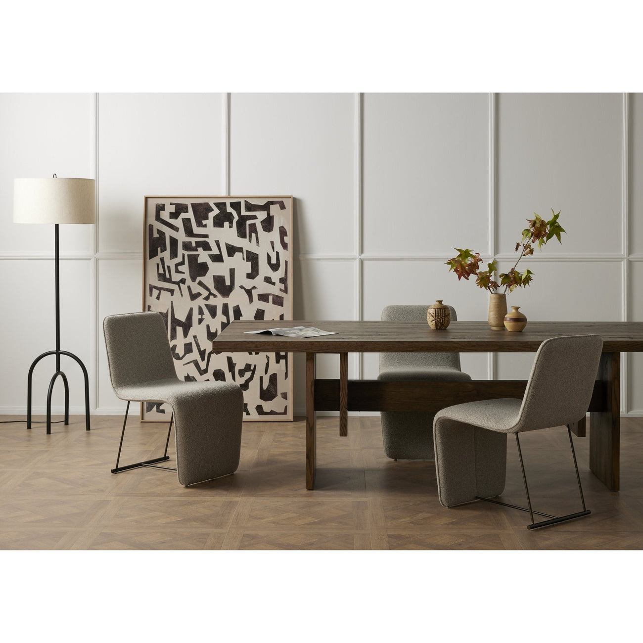 Four Hands, Beam Dining Table-Rustic Fawn Veneer