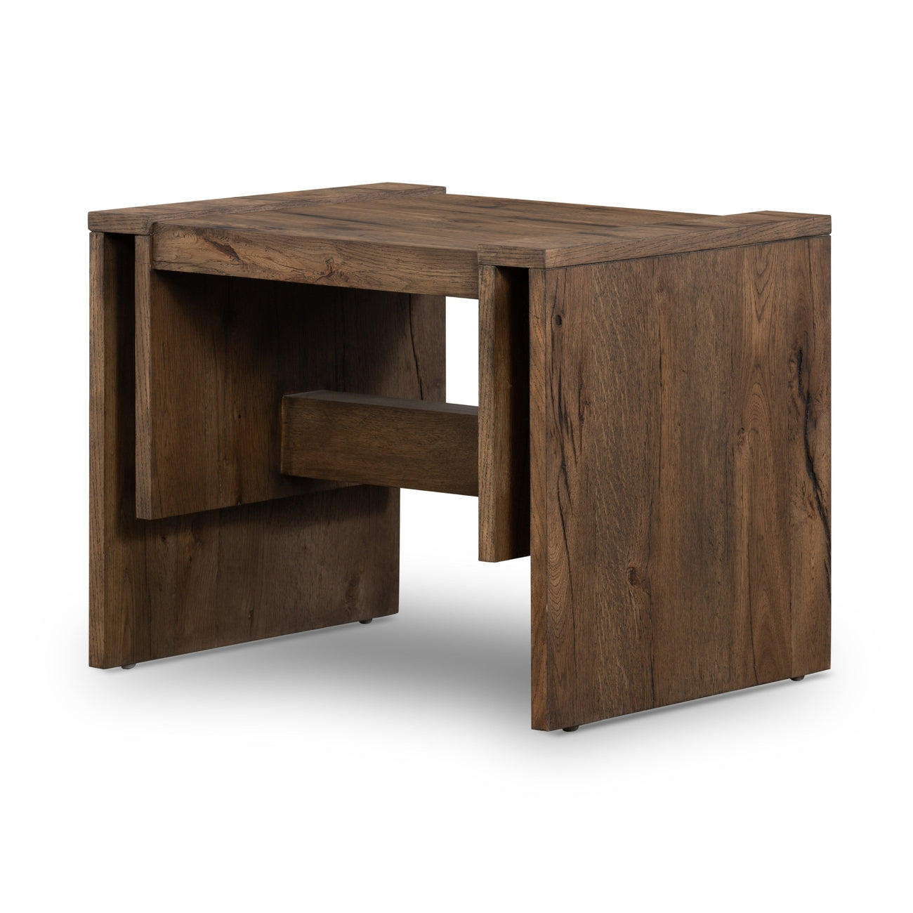 Four Hands, Beam End Table - Rustic Fawn Veneer