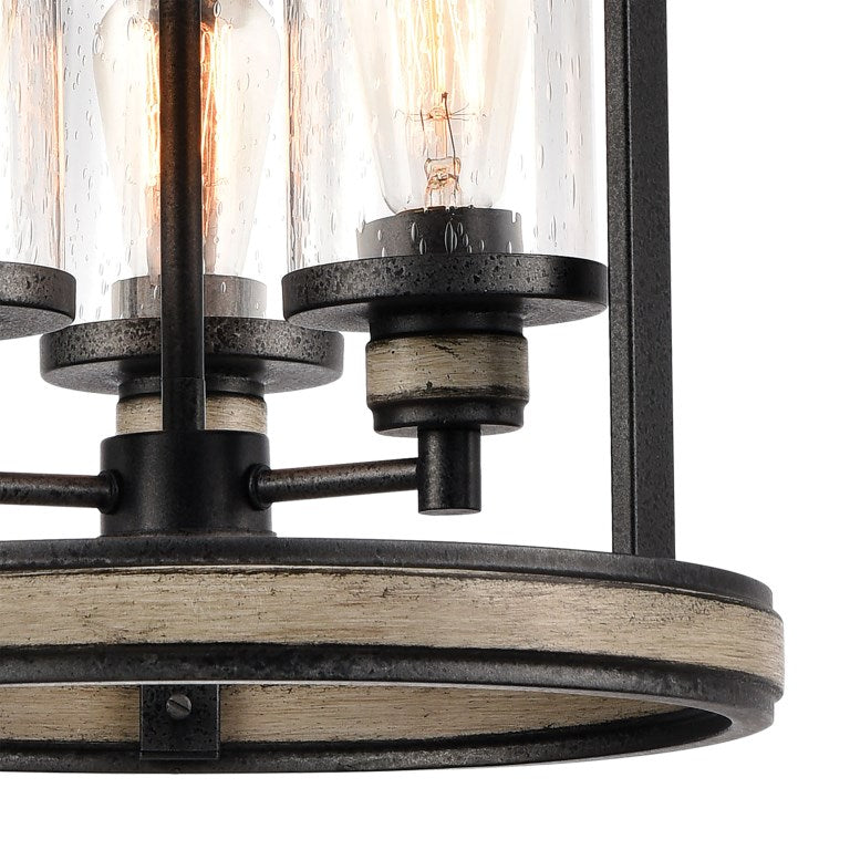 Elk Home, Beaufort 14'' Wide 3 - Light Pendant - Anvil Iron