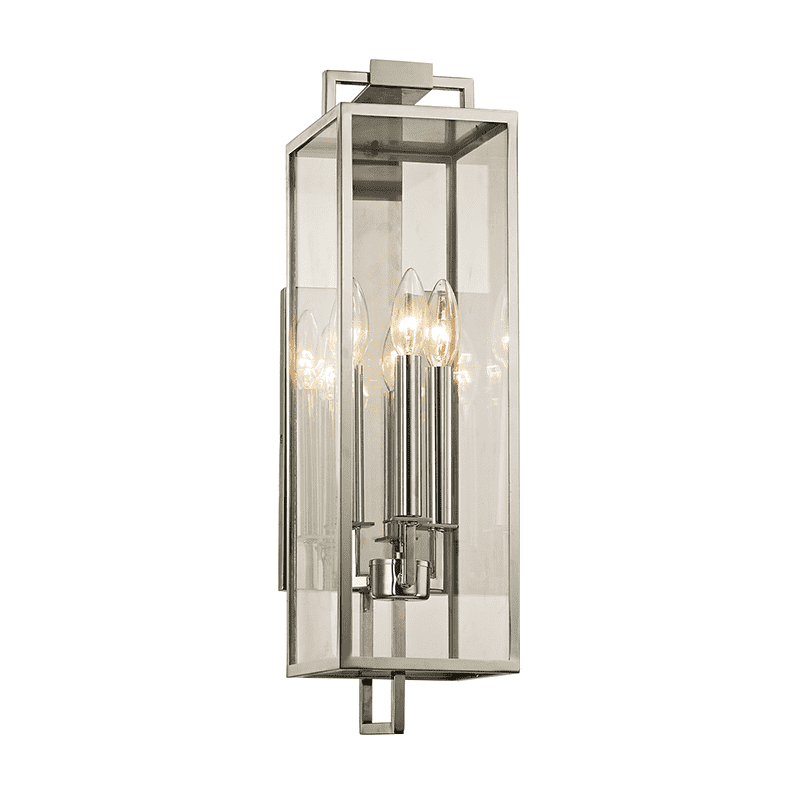 Troy Lighting, Beckham 3Lt Wall Polished Satinless