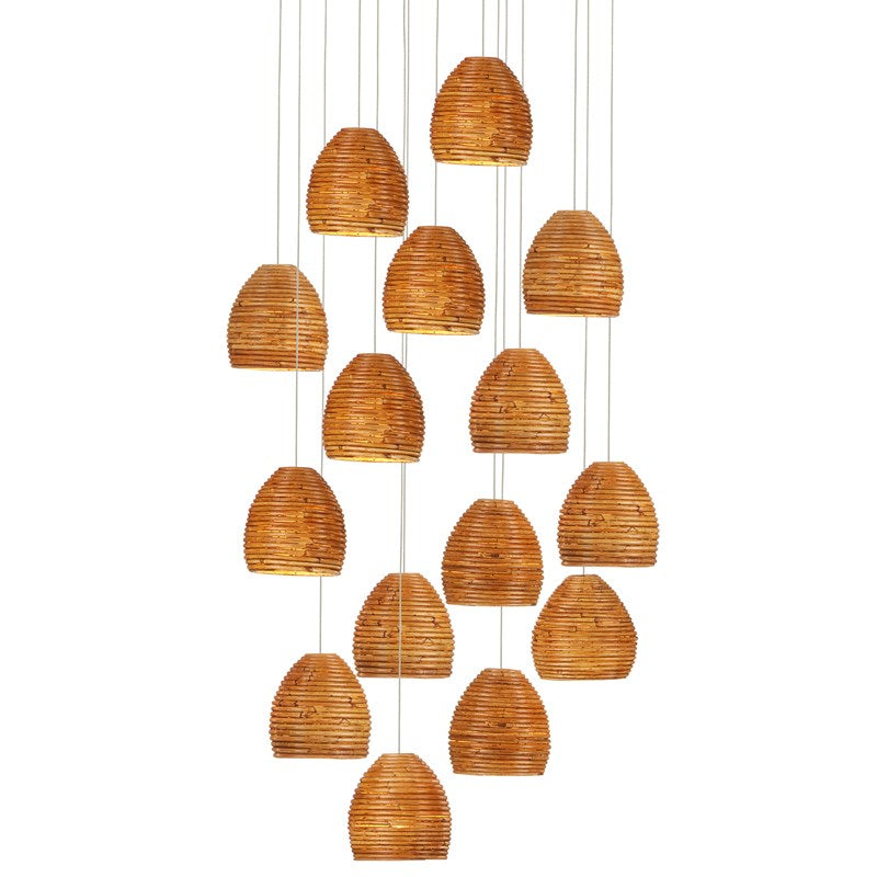 Currey, Beehive 15 - Light Multi - Drop Pendant