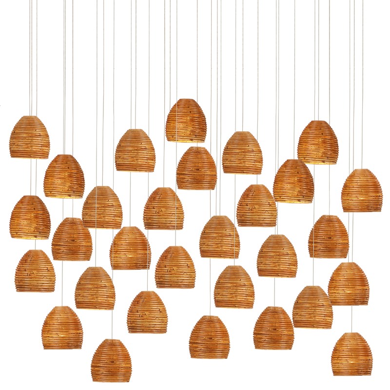 Currey, Beehive 30 - Light Multi - Drop Pendant