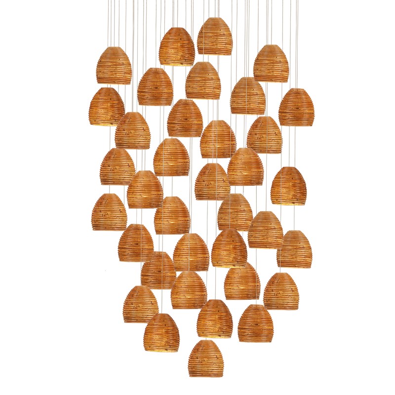 Currey, Beehive 36 - Light Multi - Drop Pendant