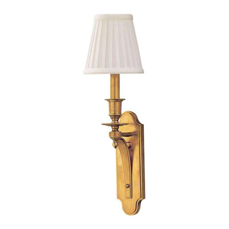 Hudson Valley, Beekman 1 Light Wall Sconce Aged Brass