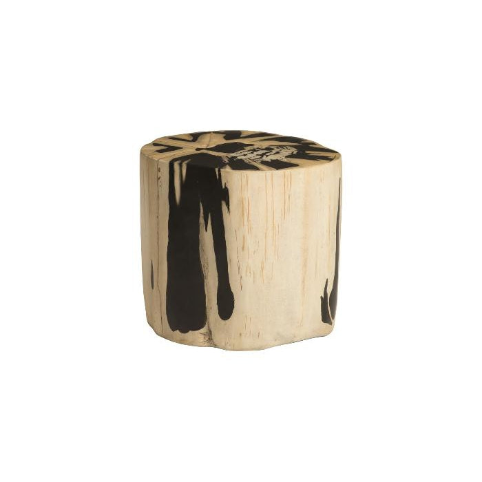 Phillips Collection, Beige Round Cast Petrified Wood Stool