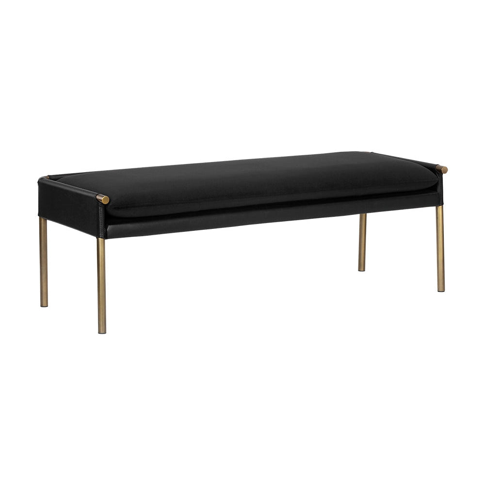 Sunpan, Bellevue Bench - Abbington Black / Bravo Black